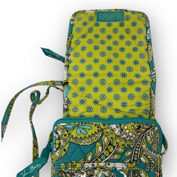 Vera Bradley Peacock Mini Hipster Wallet Crossbody Purse Cosmetic Coin Bag - Picture 3 of 10